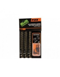 FOX 30lb submerge leaders with kwik change kit