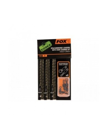 FOX 30lb submerge leaders with kwik change kit
