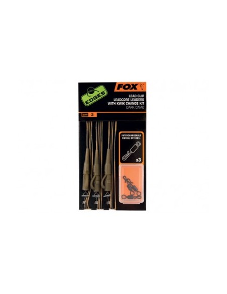 FOX Lead clip 45lb leadcore kit Dark Camo