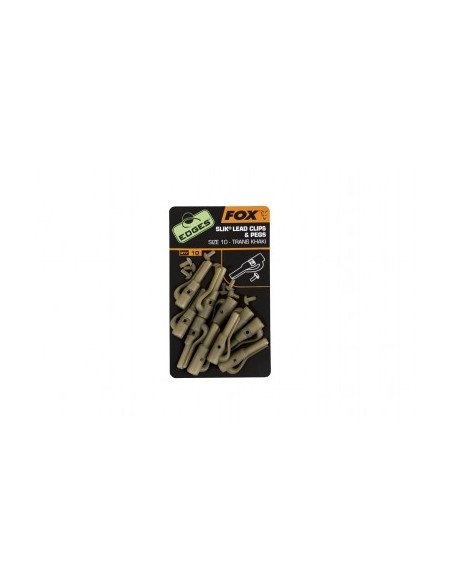FOX Slik Lead Clips e Pegs Size 10