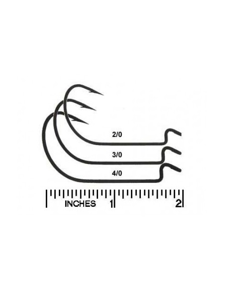 Mustad Ultrapoint Mega Bite Extra Wide Gap 2/0 qty 25