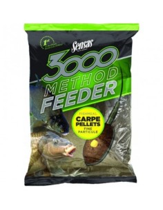 Sensas 3000 Method Feeder Fishmeal Carpe Pellets Fine Particule