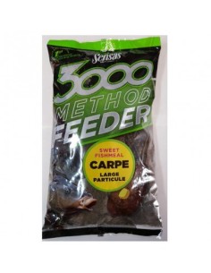 Sensas 3000 Method Feeder Sweet Fishmeal Carpe Large Particule