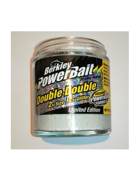 Berkley Powerbait Extra Scent Double Double White 2xGlitter