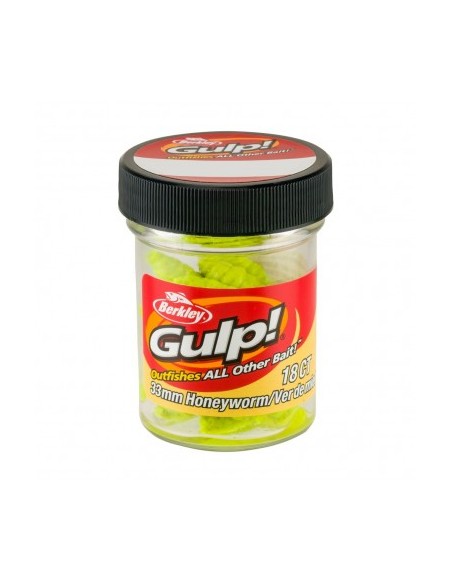 Berkley Gulp Honey Worm 33 mm Chartreuse