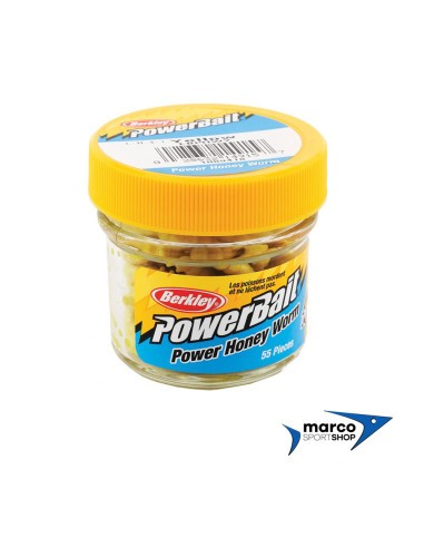 Berkley PowerBait Power Honey Worm Hot Yellow