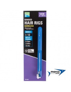 Preston Banded Hair Rigs Senza Ardiglione amo 16 filo 0,17 mm