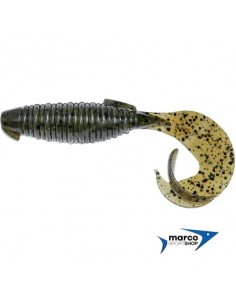 Keitech Flapper Grub 4" Green Pumpkin Pepper