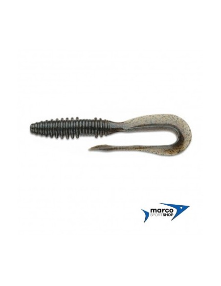 Keitech Mad Wag Mini 2.5 Green Pumpkin PP Blue