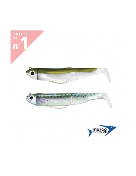 Fiiish Black Minnow Double Combo 70 Combo Shore 3 Gr Kaki Ghost Minnow