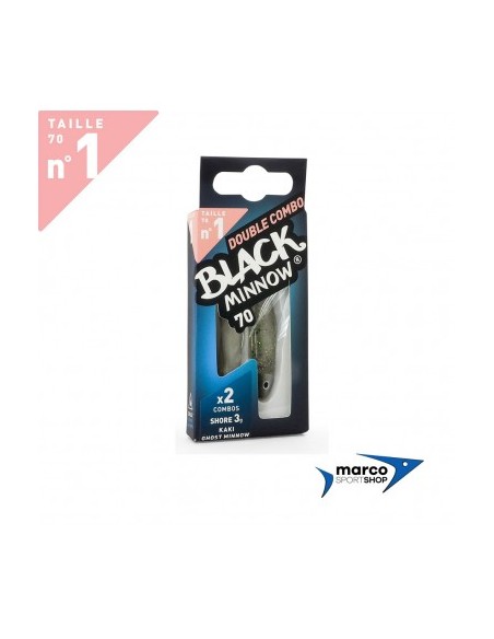 Fiiish Black Minnow Double Combo 70 Combo Shore 3 Gr Kaki Ghost Minnow