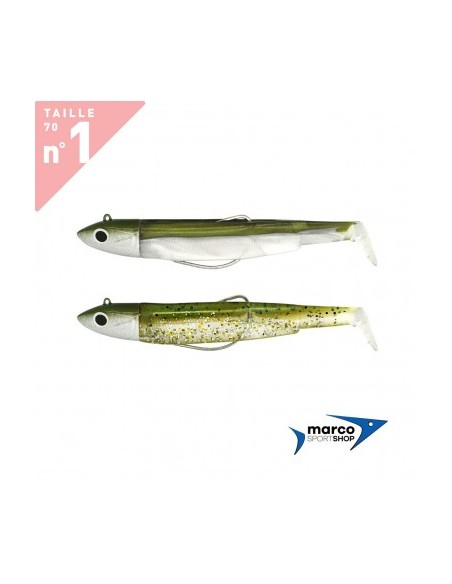 Fiiish Black Minnow Double Combo 70 Combo Shore 6 Gr Kaki pailletè