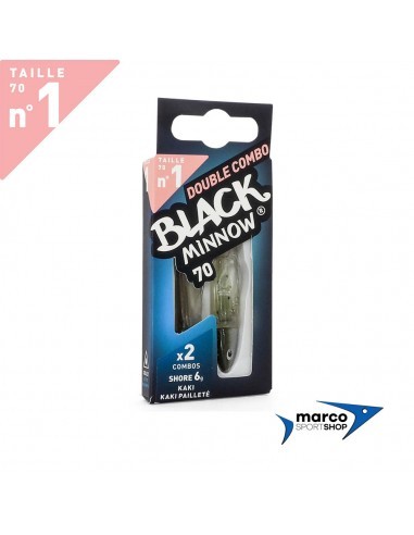 Fiiish Black Minnow Double Combo 70 Combo Shore 6 Gr Kaki pailletè