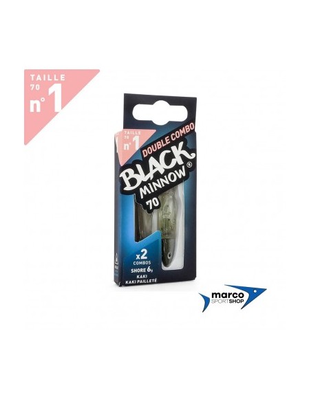 Fiiish Black Minnow Double Combo 70 Combo Shore 6 Gr Kaki pailletè