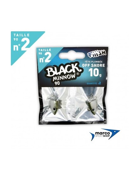 Fiiish Black Minnow Testina Piombata Off Shore 10 Gr