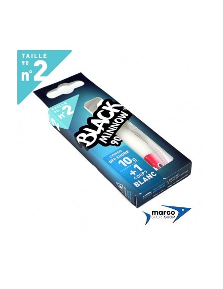Fiiish Black Minnow 90 Combo Off Shore 10 Gr Corpo Bianco