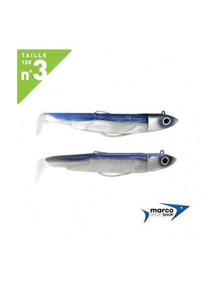 Fiiish Black Minnow 120 Double X 2 Combo Off Shore 25 Gr Blue/Electric Blue