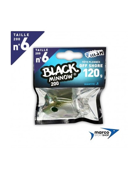Fiiish Black Minnow 200 Testina Piombata Off Shore 120 Gr