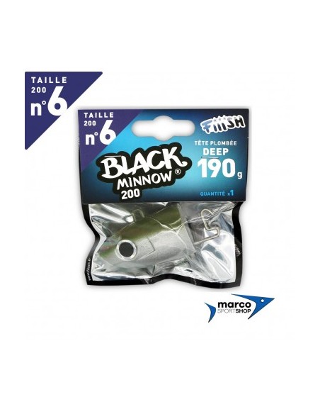 Fiiish Black Minnow 200 Testina Piombata Deep 190 Gr