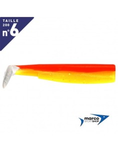 Fiiish Black Minnow 200 X 2 Corpi Di Ricambio Giallo Arancione Fluo