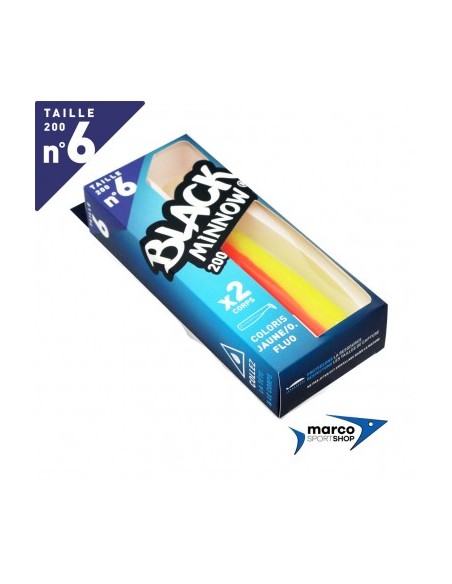 Fiiish Black Minnow 200 X 2 Corpi Di Ricambio Giallo Arancione Fluo
