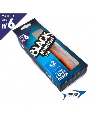 Fiiish Black Minnow 200 X 2 Corpi Di Ricambio Candy Green