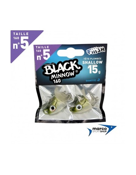 Fiiish Black Minnow Testina Piombata Shallow 15 Gr