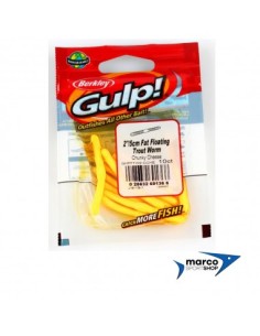 Berkley Gulp Fat Floating Trout Worm 5 cm Giallo 2