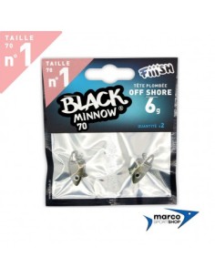 Fiiish Black Minnow Testina Piombata Off Shore 6 Gr