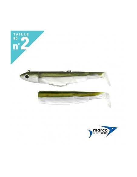 Fiiish Black Minnow 90 Combo Off Shore 10 Gr Corpo Kaki