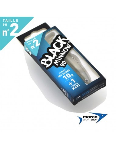 Fiiish Black Minnow 90 Combo Off Shore 10 Gr Corpo Kaki