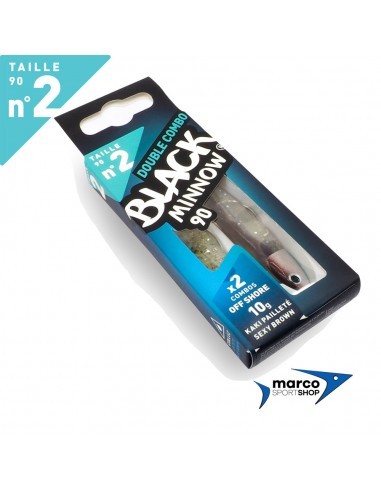 Fiiish Black Minnow 90 Double Combo Off Shore 10 Gr Kaki Pailletè / Sexy Brown