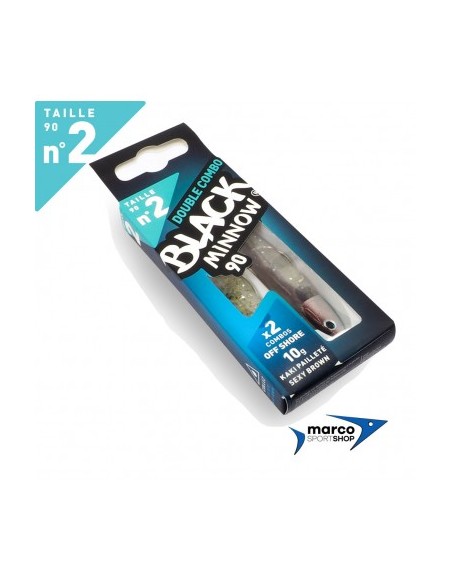 Fiiish Black Minnow 90 Double Combo Off Shore 10 Gr Kaki Pailletè / Sexy Brown