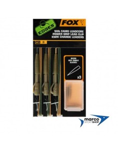 Fox 50 Lb Camo Leadcore Power Grip Lead Clips Kwink Change Leaders