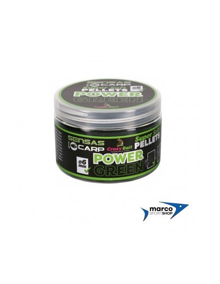 Sensas Super Soft Pellet Power Green Ø 6 mm