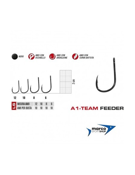 Gamakatsu A1 Team Feeder Strong Carp Misura 10